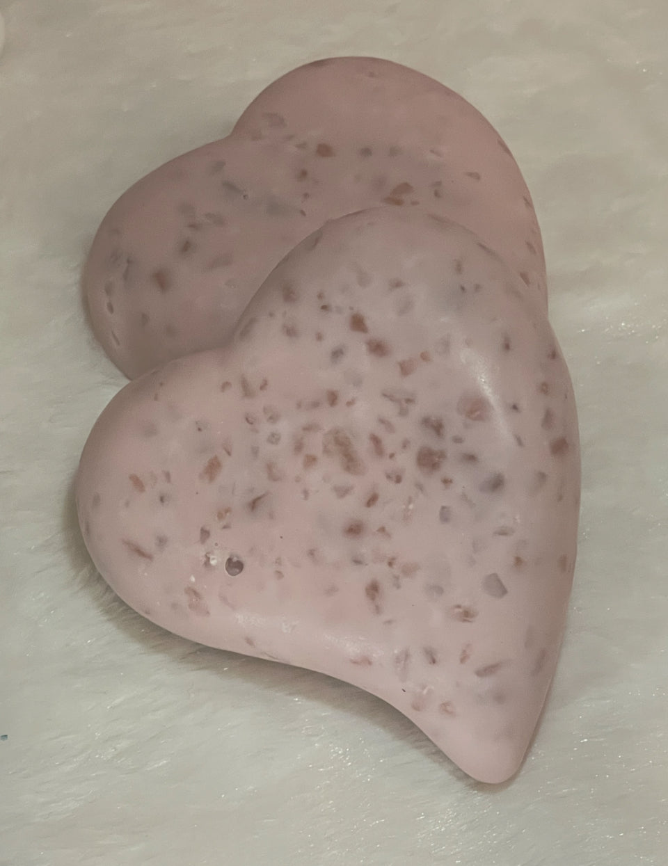 Vanilla Rose Himalayan Salted Heart Soap