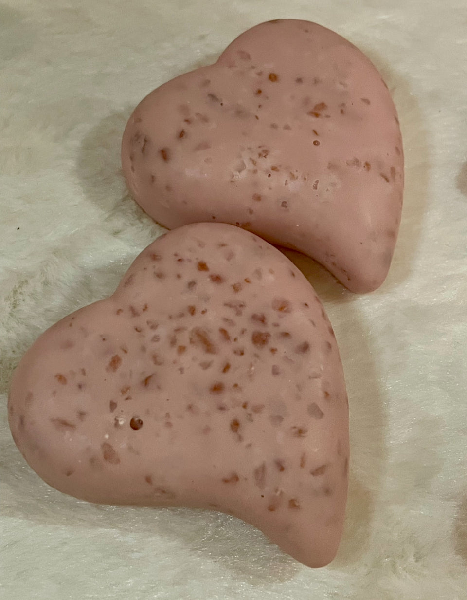Vanilla Rose Himalayan Salted Heart Soap