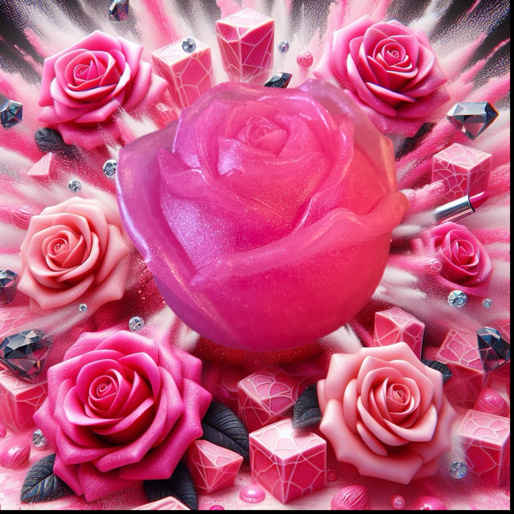 Eternal Bloom Rose Shaped Aloe Vera Soap Naturally Made From Heaven