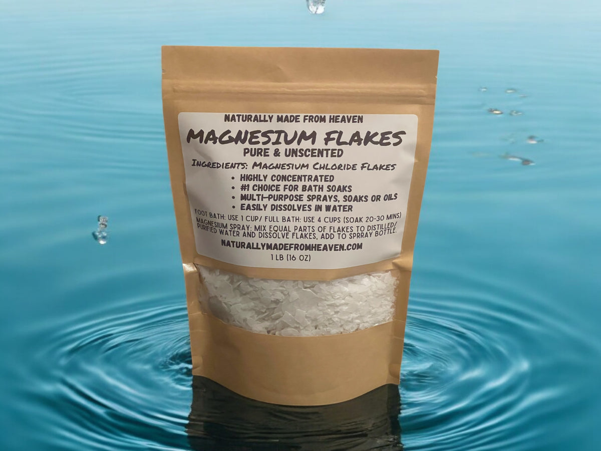 Pure Magnesium Flakes 1LB (16 oz) Unscented