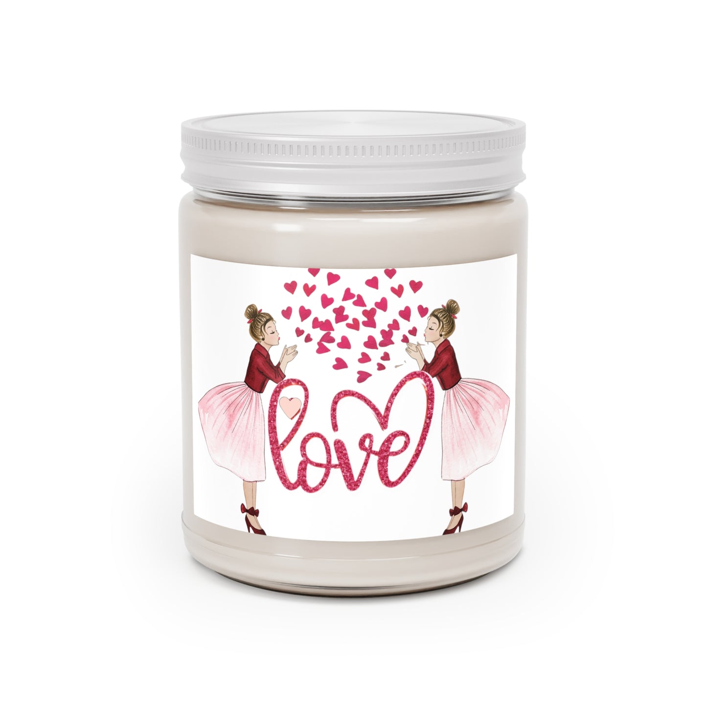 Enchanted Free Flowing Love Hearts Scented Candles, 9oz no