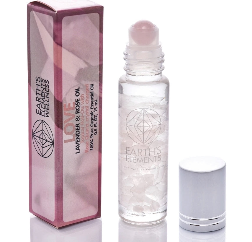 Love Organic Roll On Bottle (Crystal Infused)