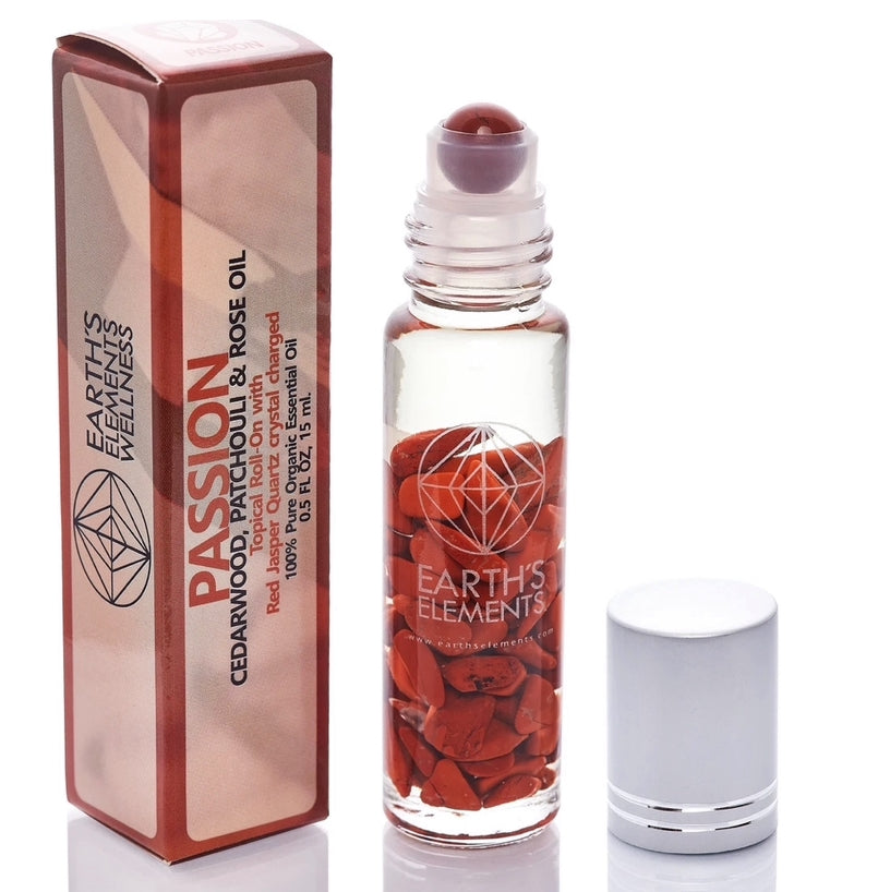 Passion Organic Roll-On Bottle (Crystal Infused)