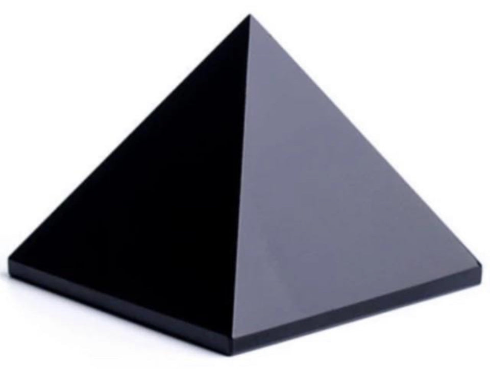 XL Black Obsidian Pyramid (EMF PROTECTION)