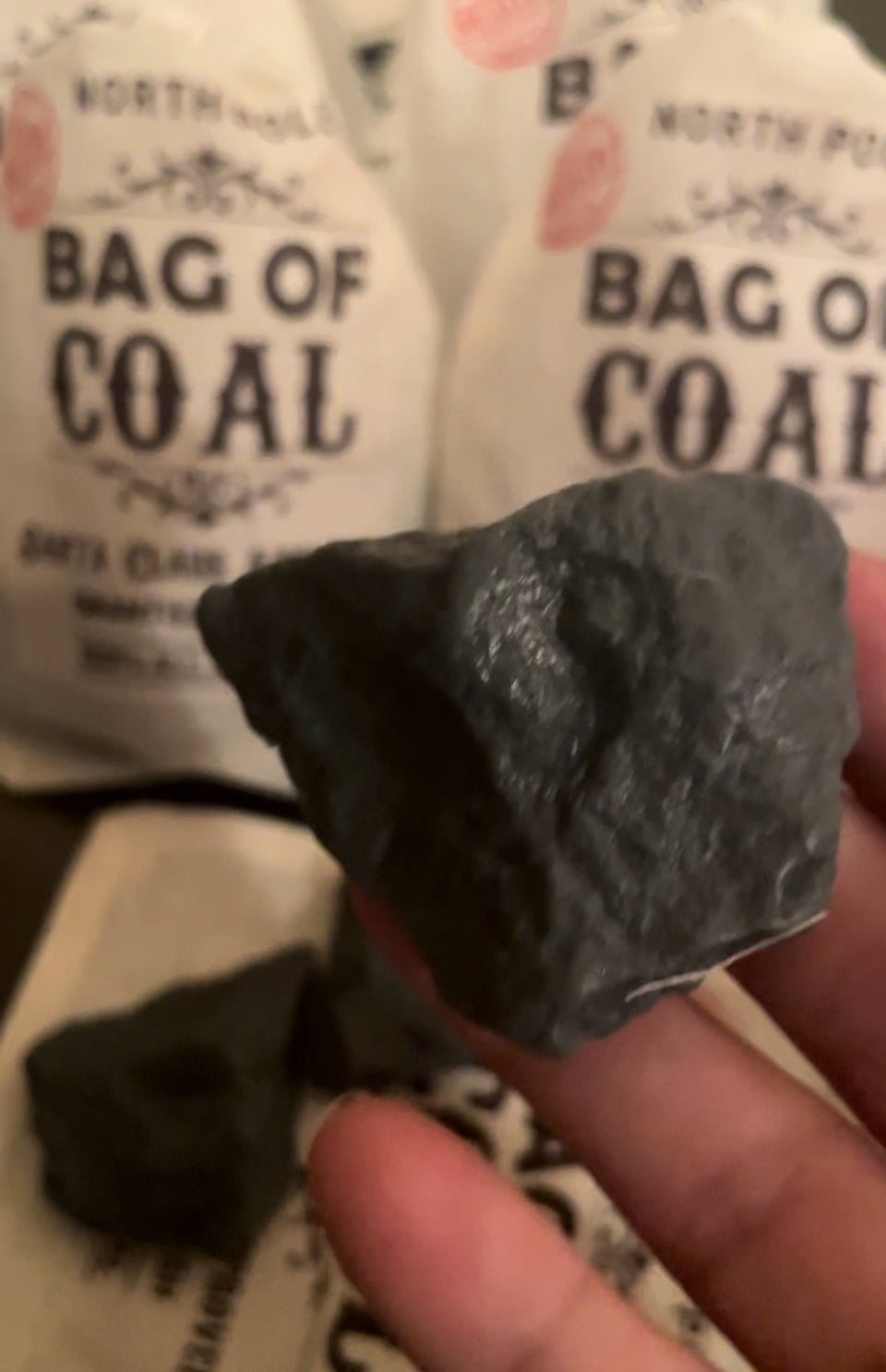 Lump of Coal Bag (Activated Charcoal Face and Body Bar)