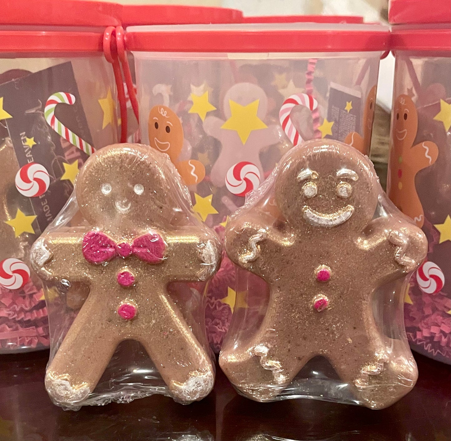 Gingerbread Men Soap Gift Set Cup (6 oz)