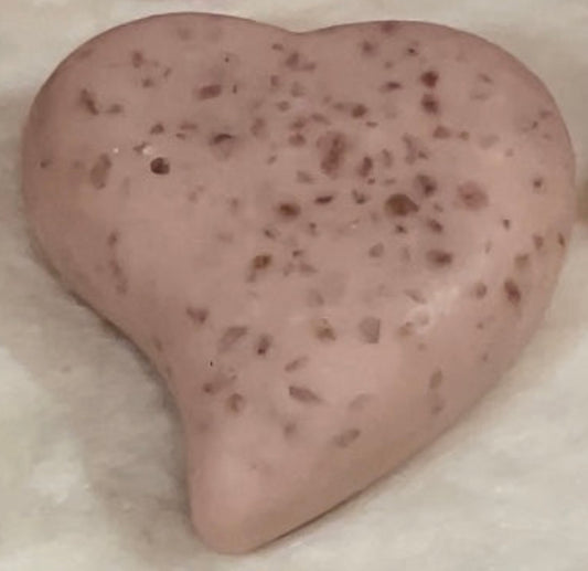 Vanilla Rose Himalayan Salted Heart Soap