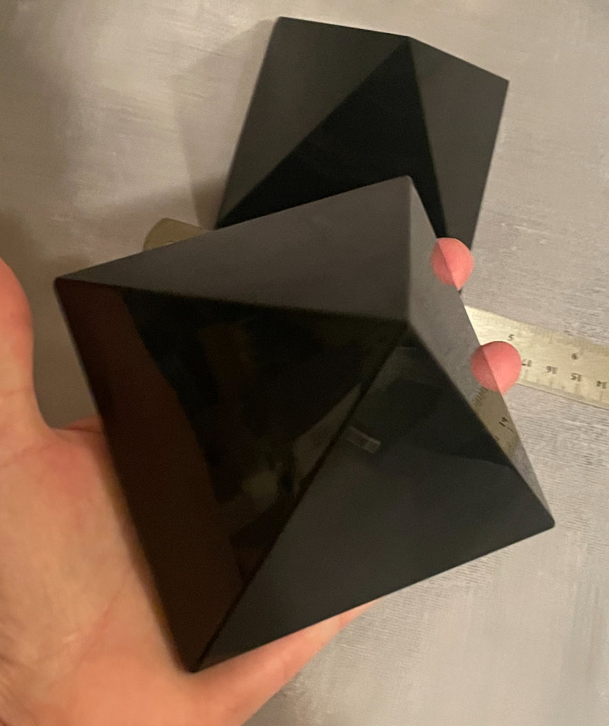 XL Black Obsidian Pyramid (EMF PROTECTION)