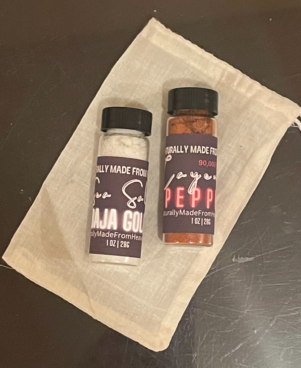 Salt & Cayenne Pepper Powerhouse Travel Duo Set