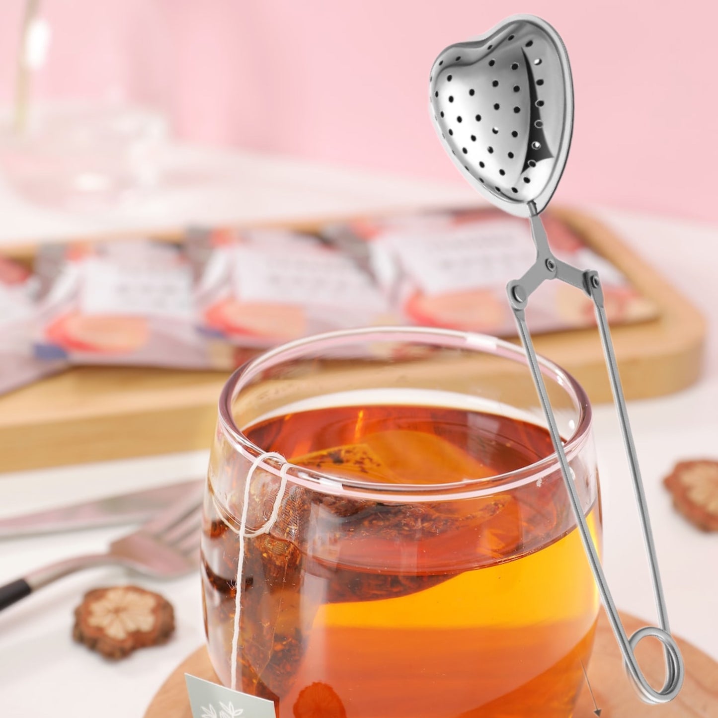 Heart Shaped Tea Infuser Stainless Steel