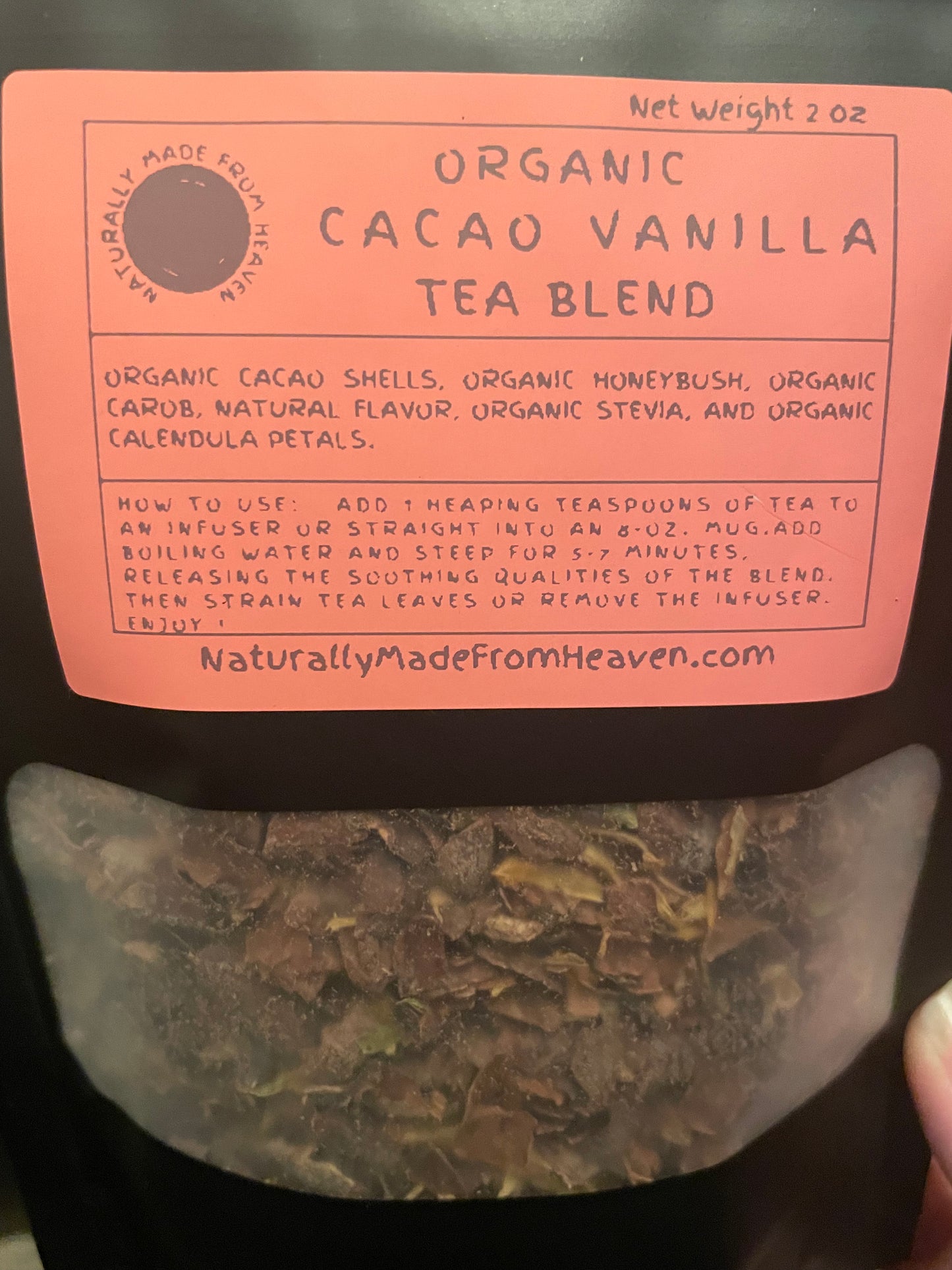 Organic Cacao Vanilla Tea Blend (Loose-Leaf)