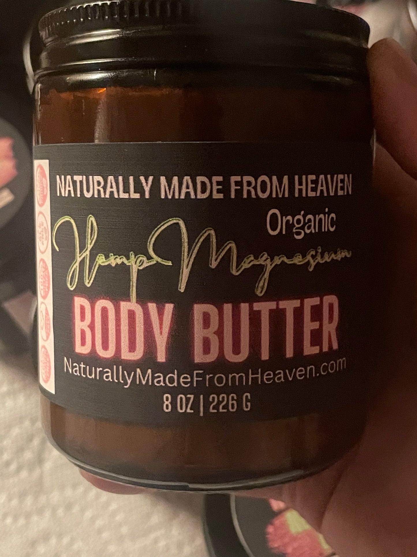 Organic Hemp Magnesium Body Butter: Nerve Pain Relief