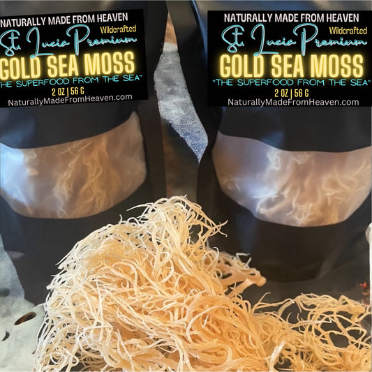 St Lucia Premium Gold Sea Moss 2 oz.