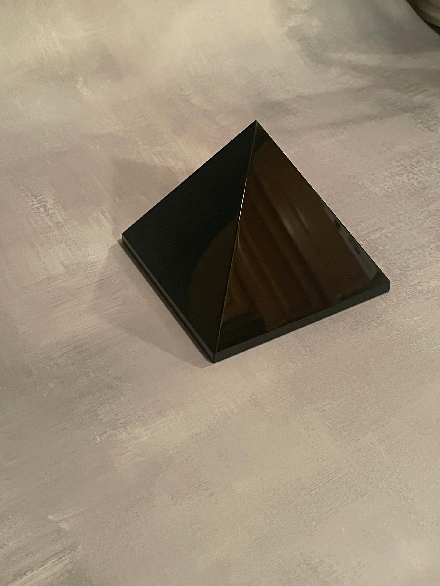 XL Black Obsidian Pyramid (EMF PROTECTION)