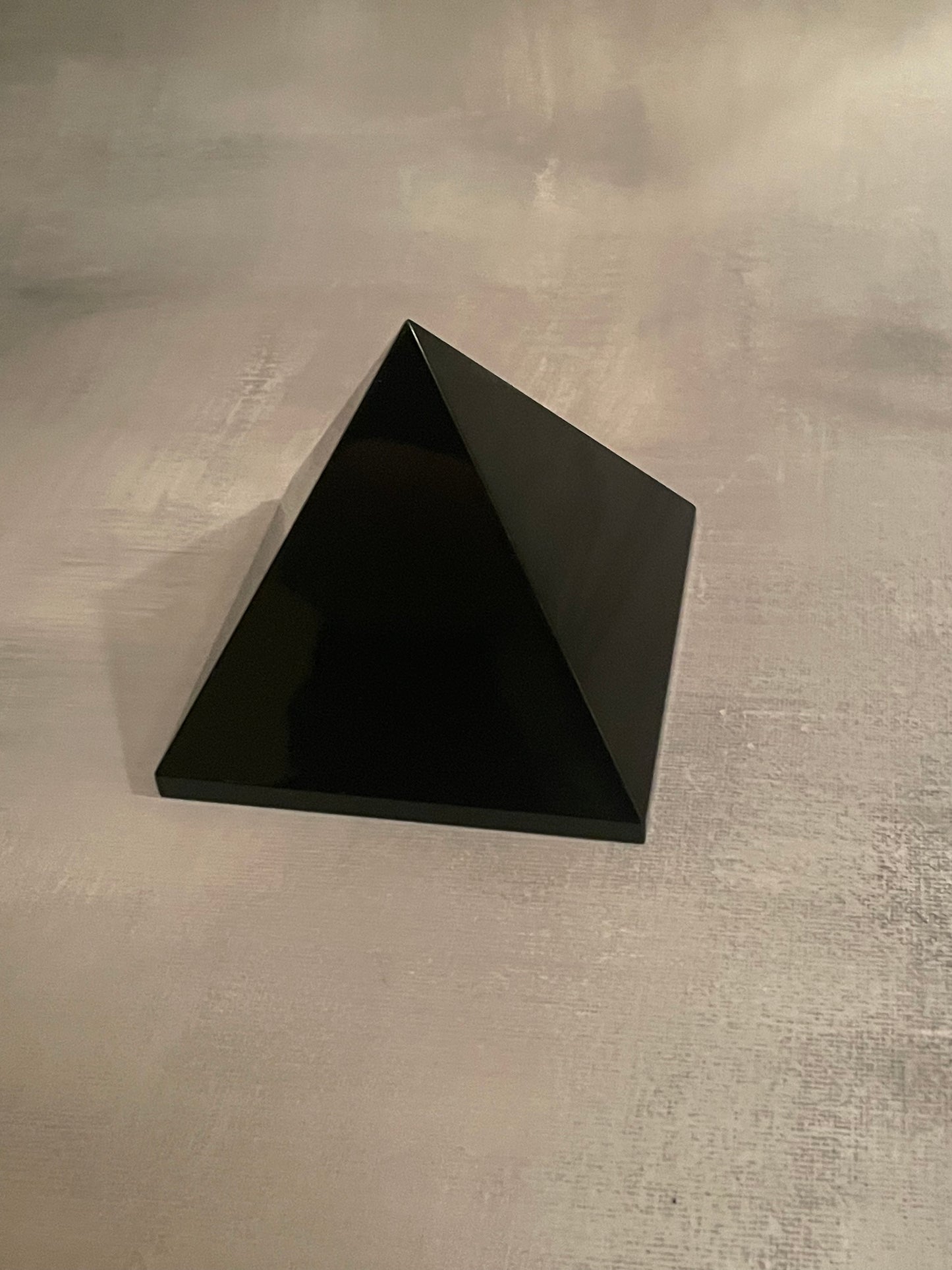 XL Black Obsidian Pyramid (EMF PROTECTION)