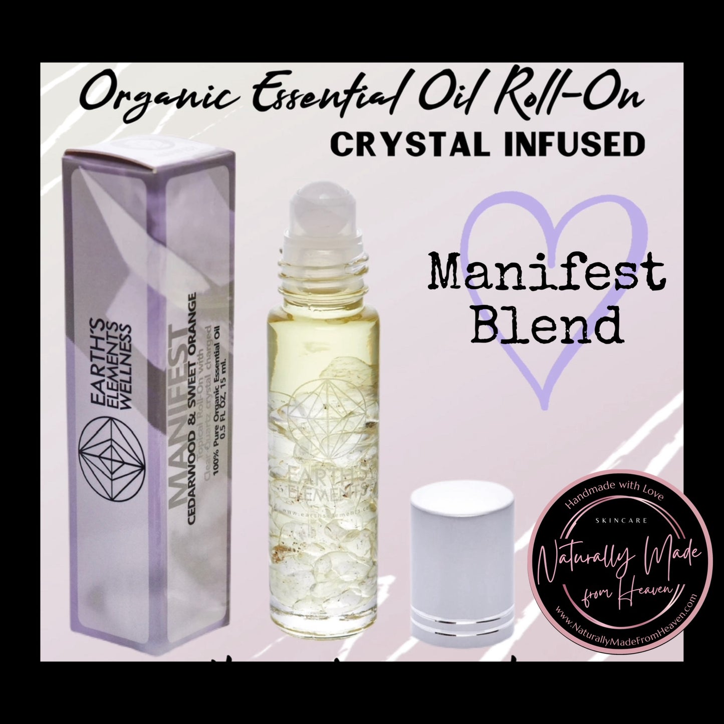 Manifest Organic Roll On (Crystal Infused)