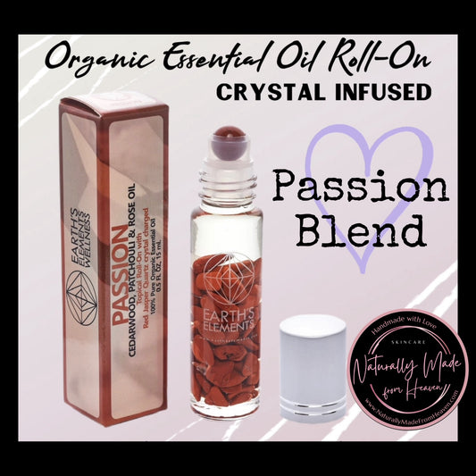 Passion Organic Roll-On Bottle (Crystal Infused)