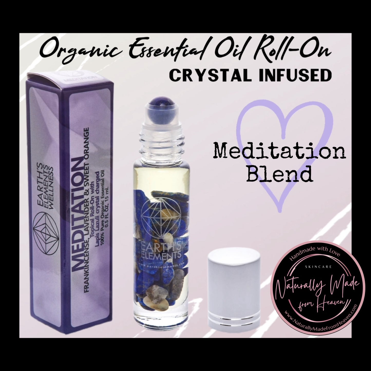 Meditation Organic Roll-On (Crystal Infused)