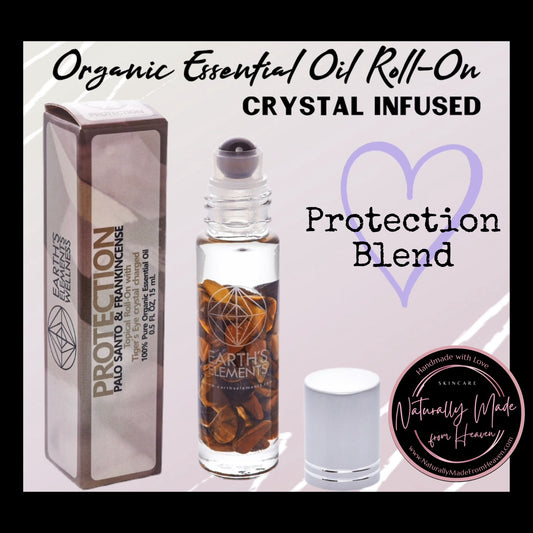 Protection Organic Roll-On Bottle (Crystal Infused)