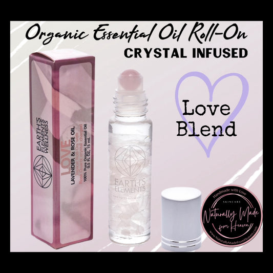 Love Organic Roll On Bottle (Crystal Infused)