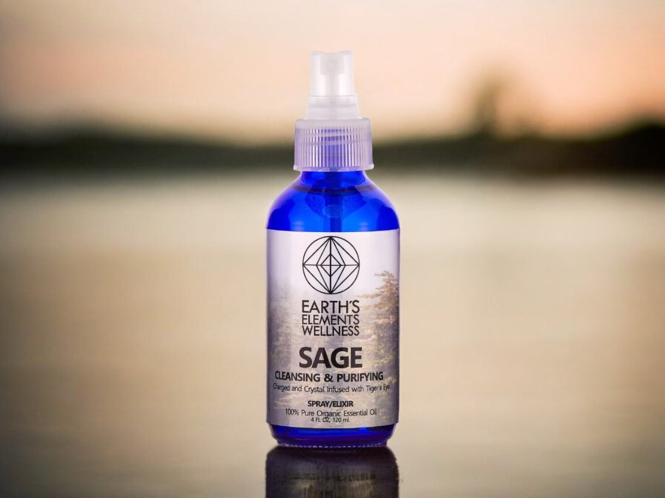 Organic Sage Spray (Crystal Infused)