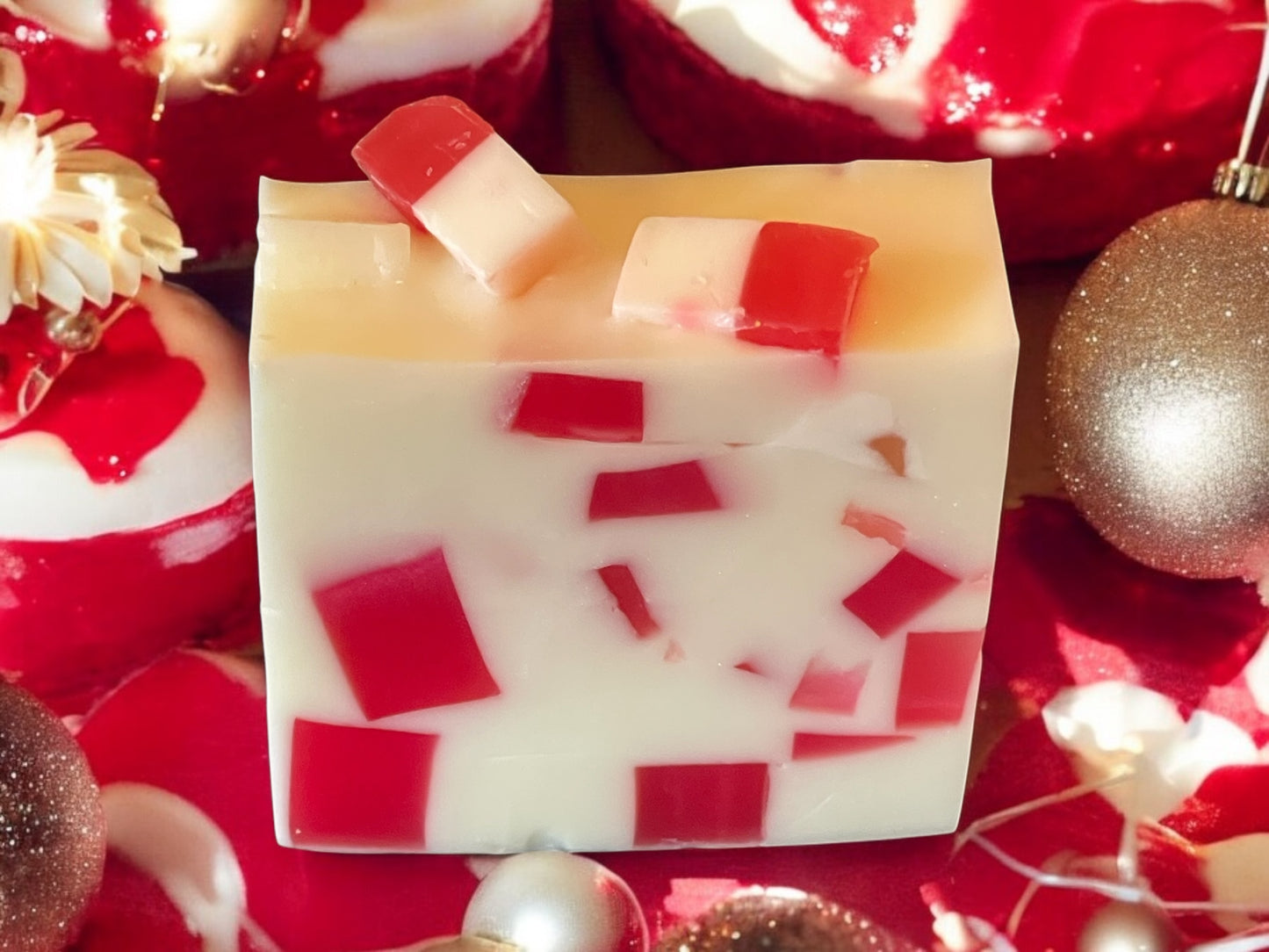 Candy Cane Soap Bar