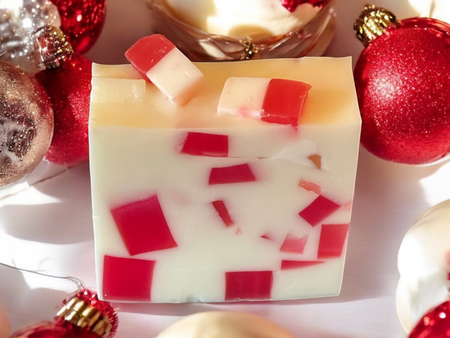 Candy Cane Soap Bar