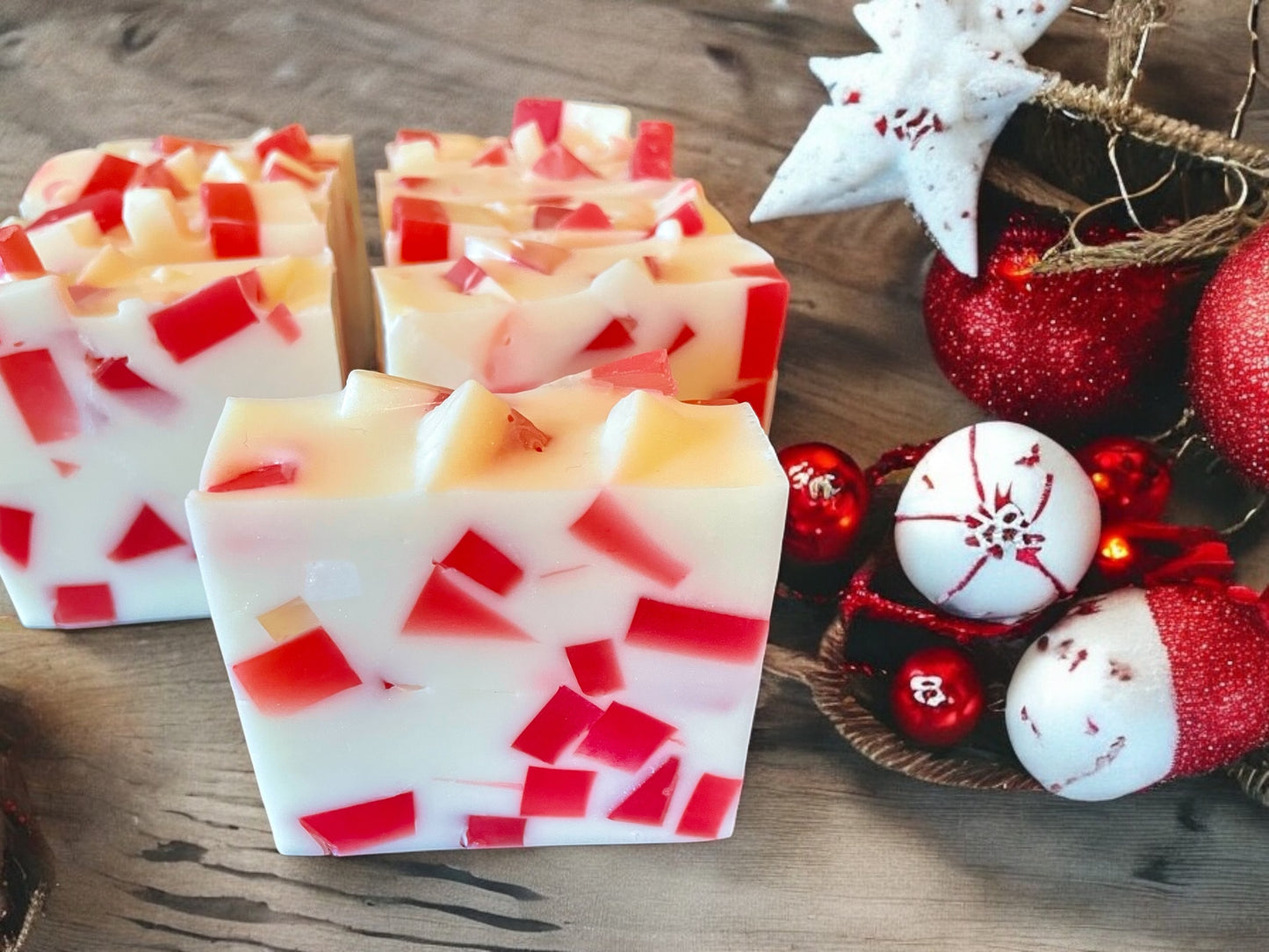 Candy Cane Soap Bar