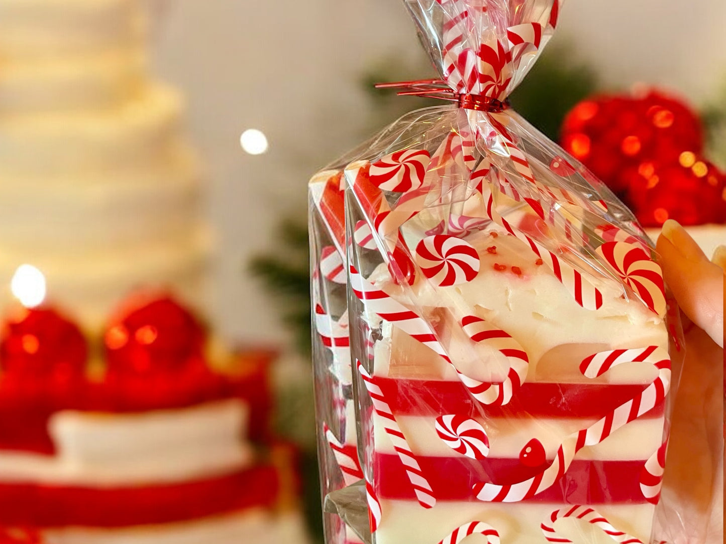 Candy Cane Soap Bar